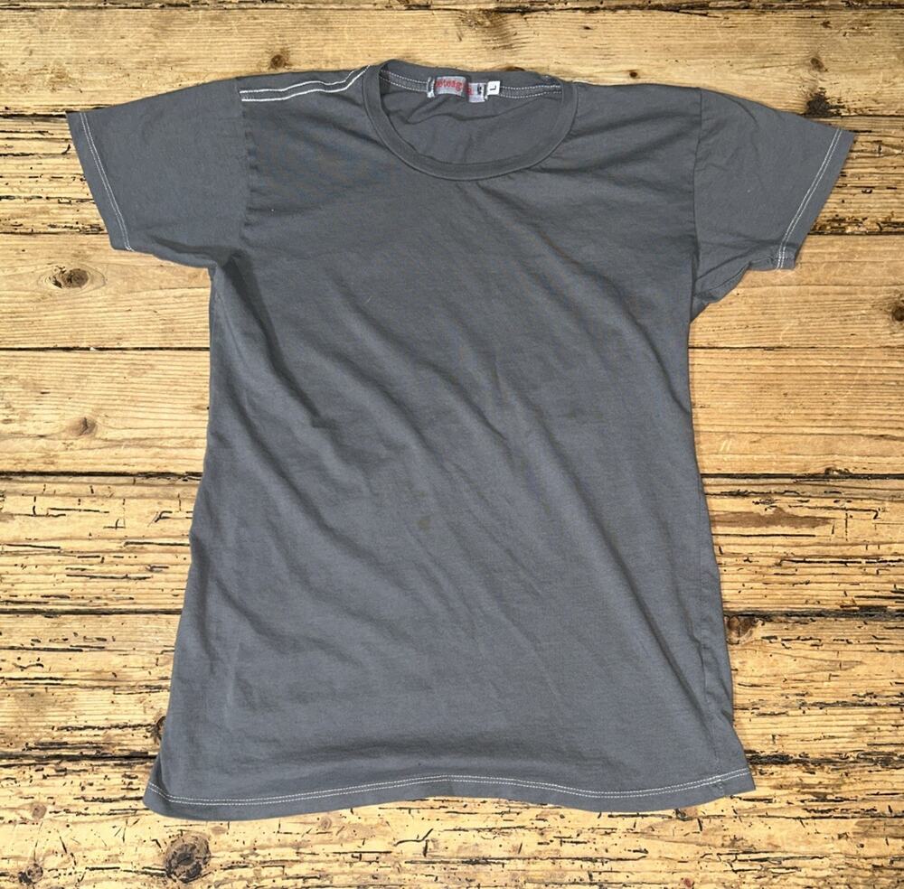 Pete & Greta Women’s Size L Gray Short Sleeve Tee
